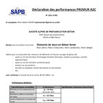 Déclaration des performances Prémur A2C