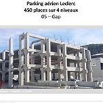 Parking aérien Leclerc 450 places sur 4 niveaux - GAP